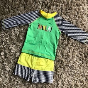 Cat & Jack 18m Rash guard Swimsuit Set